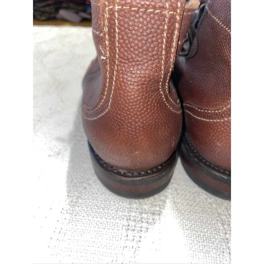 Allen Edmonds Promontory Point Men’s Pebble Grain Boots Size 7 D Brown Leather